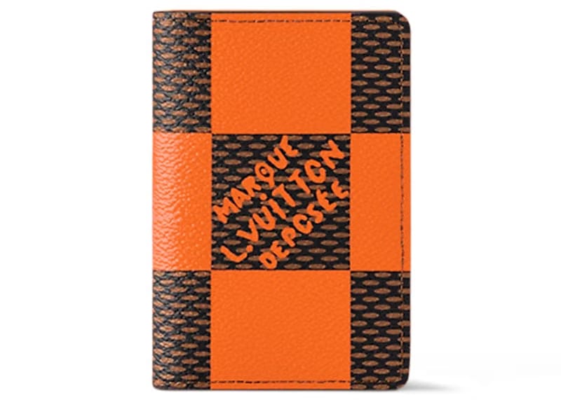 Louis Vuitton Pocket Organizer Damier Pop Orange