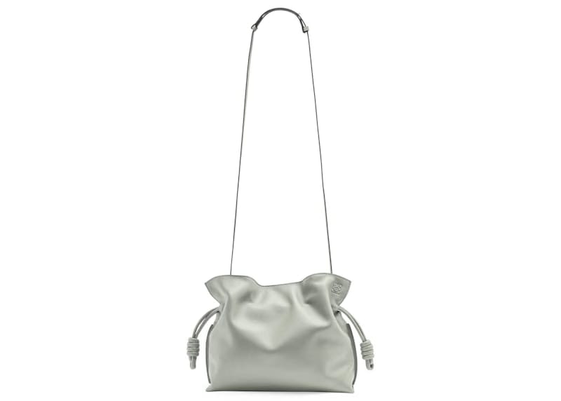 LOEWE Flamenco Clutch in Nappa Calfskin Ash Grey