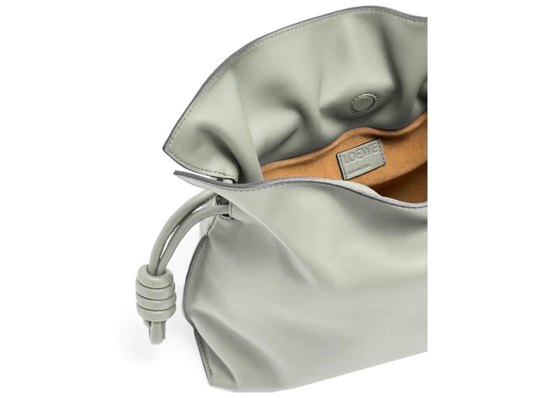 LOEWE Flamenco Clutch in Nappa Calfskin Ash Grey