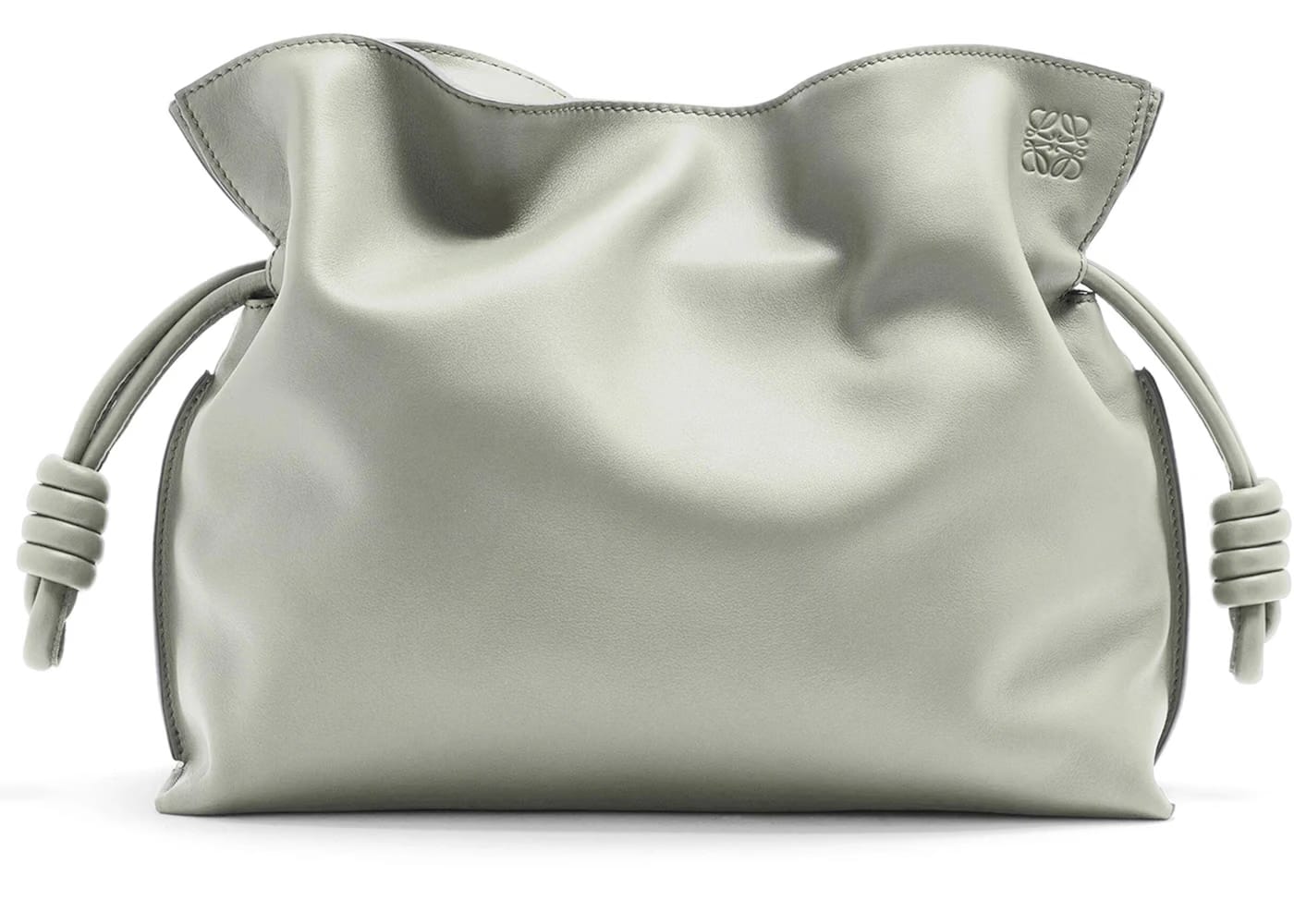 LOEWE Flamenco Clutch in Nappa Calfskin Ash Grey