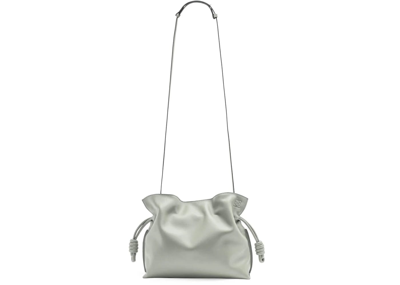 LOEWE Flamenco Clutch in Nappa Calfskin Ash Grey