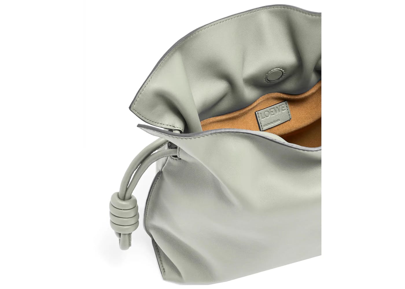 LOEWE Flamenco Clutch in Nappa Calfskin Ash Grey