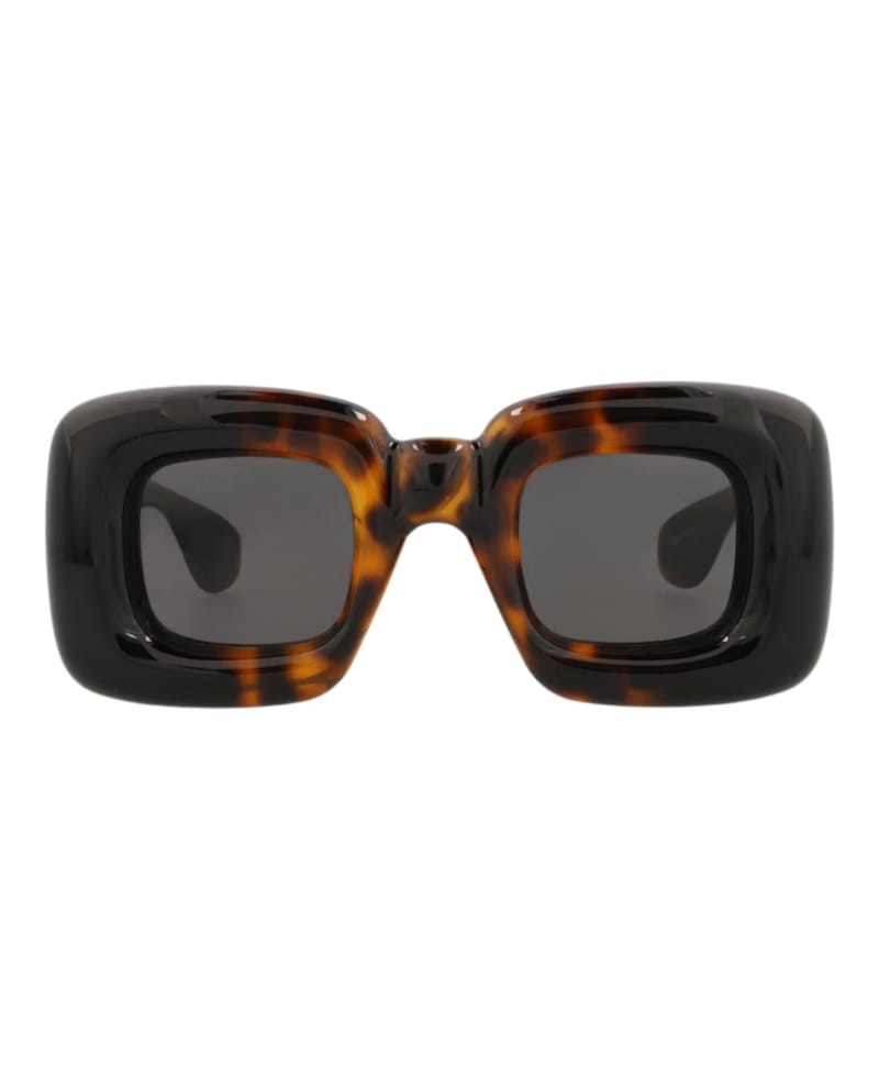 LOEWE Square-Frame Acetate Sunglasses Havana Havana Smoke (LW40098I-41-52A)