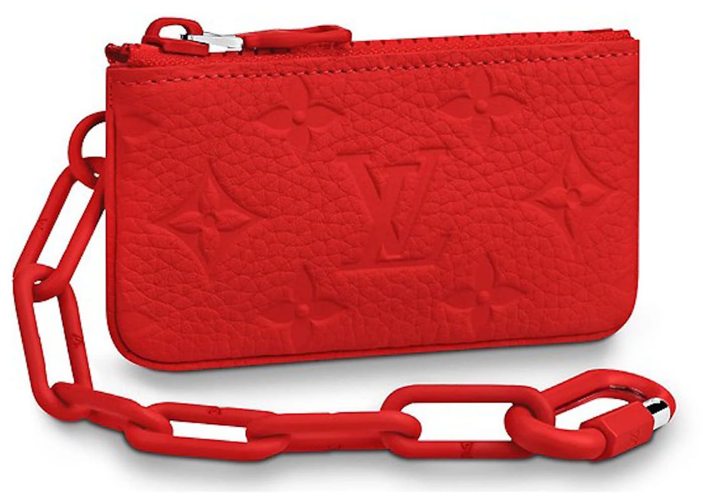 Louis Vuitton Pochette Cle Monogram Red