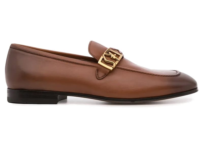 Ferragamo Nairobi Logo Plaque Loafers Brown