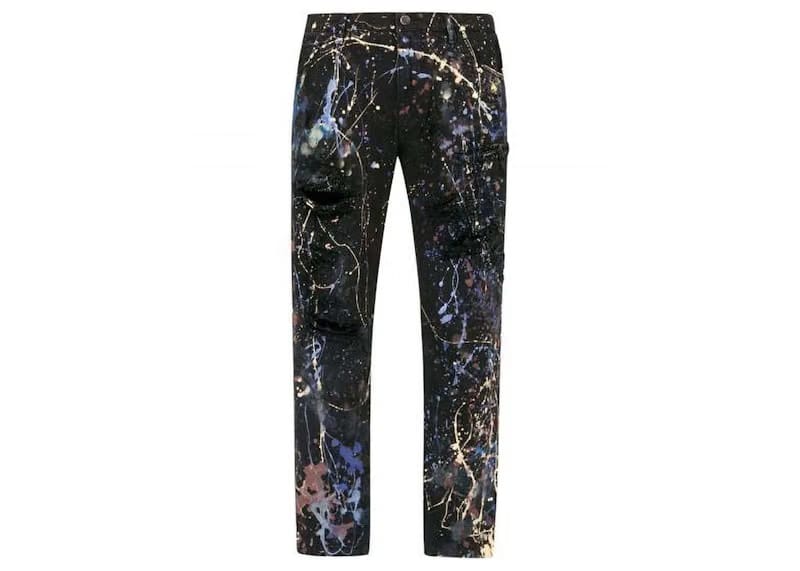 Dolce & Gabbana Color Splash Effect Jeans Black/Multicolor