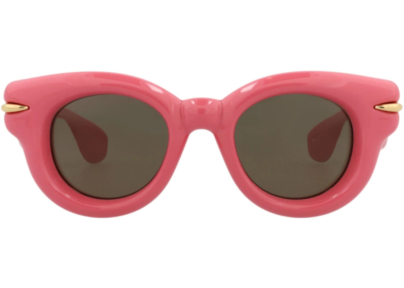 LOEWE Round Sunglasses Pink Pink Brown (LW40118I-46-72E)