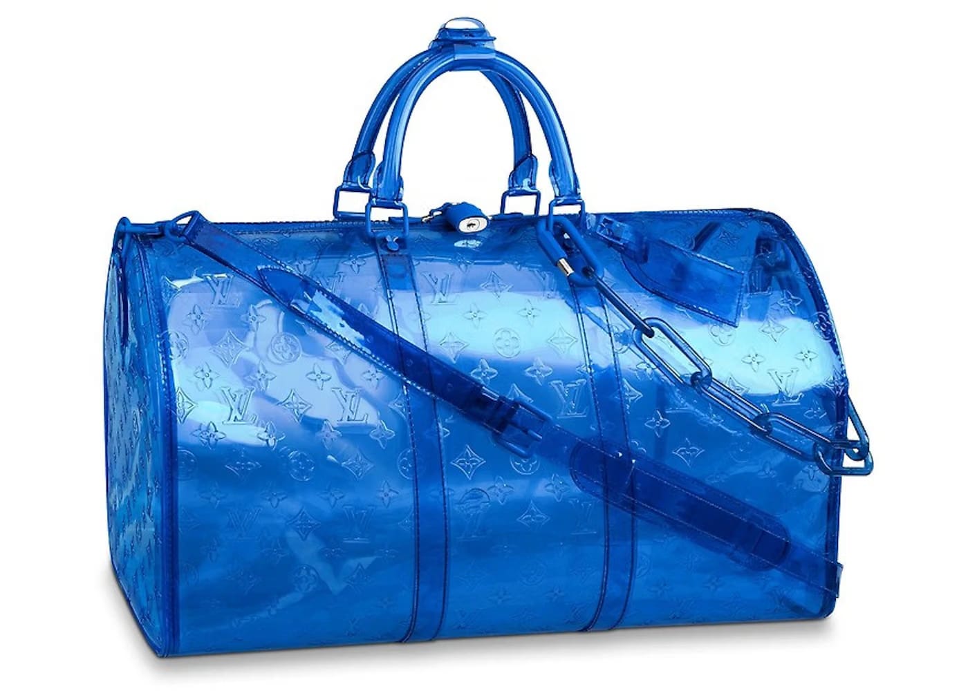 Louis Vuitton Keepall Bandouliere Monogram 50 Blue