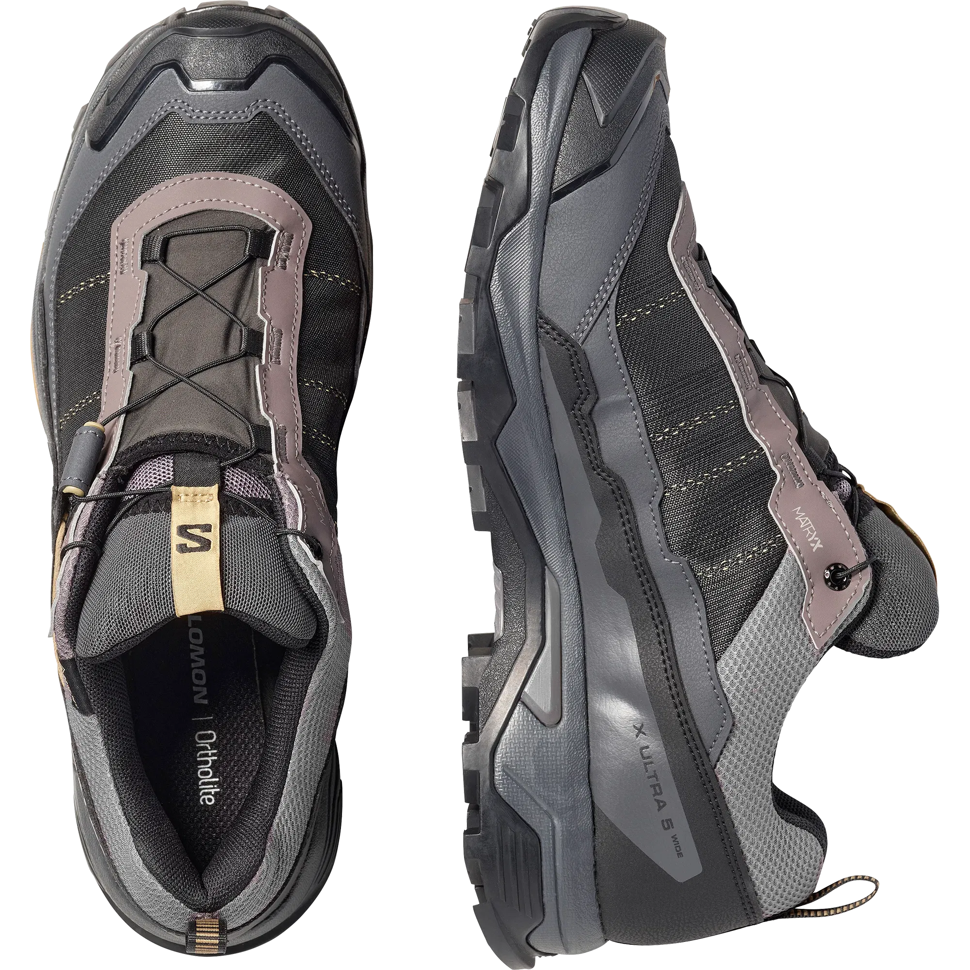 Salomon x Ultra 5 Wide Gore-Tex Hiking Dark Gull Gray