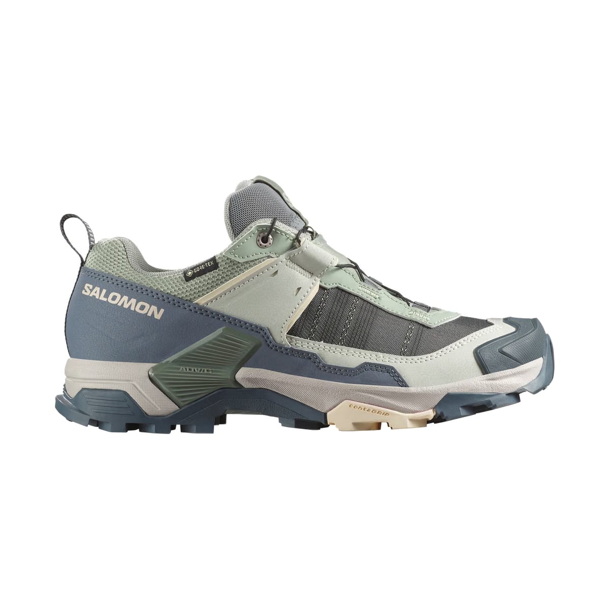Salomon X Ultra 5 Gore-Tex Hiking Womens Seagrass