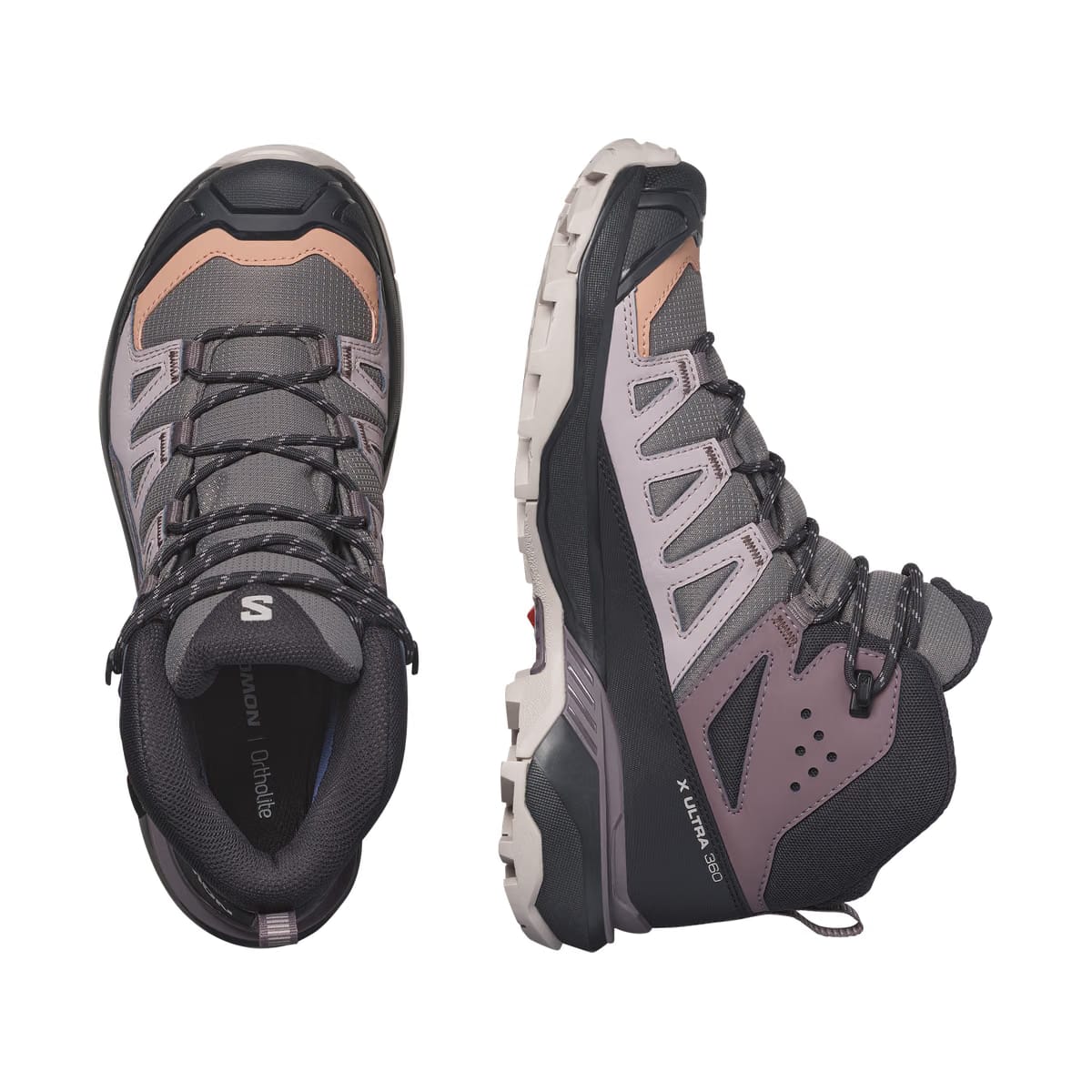 Salomon X Ultra 360 Mid Gore-Tex Hiking Womens Plum Kitten