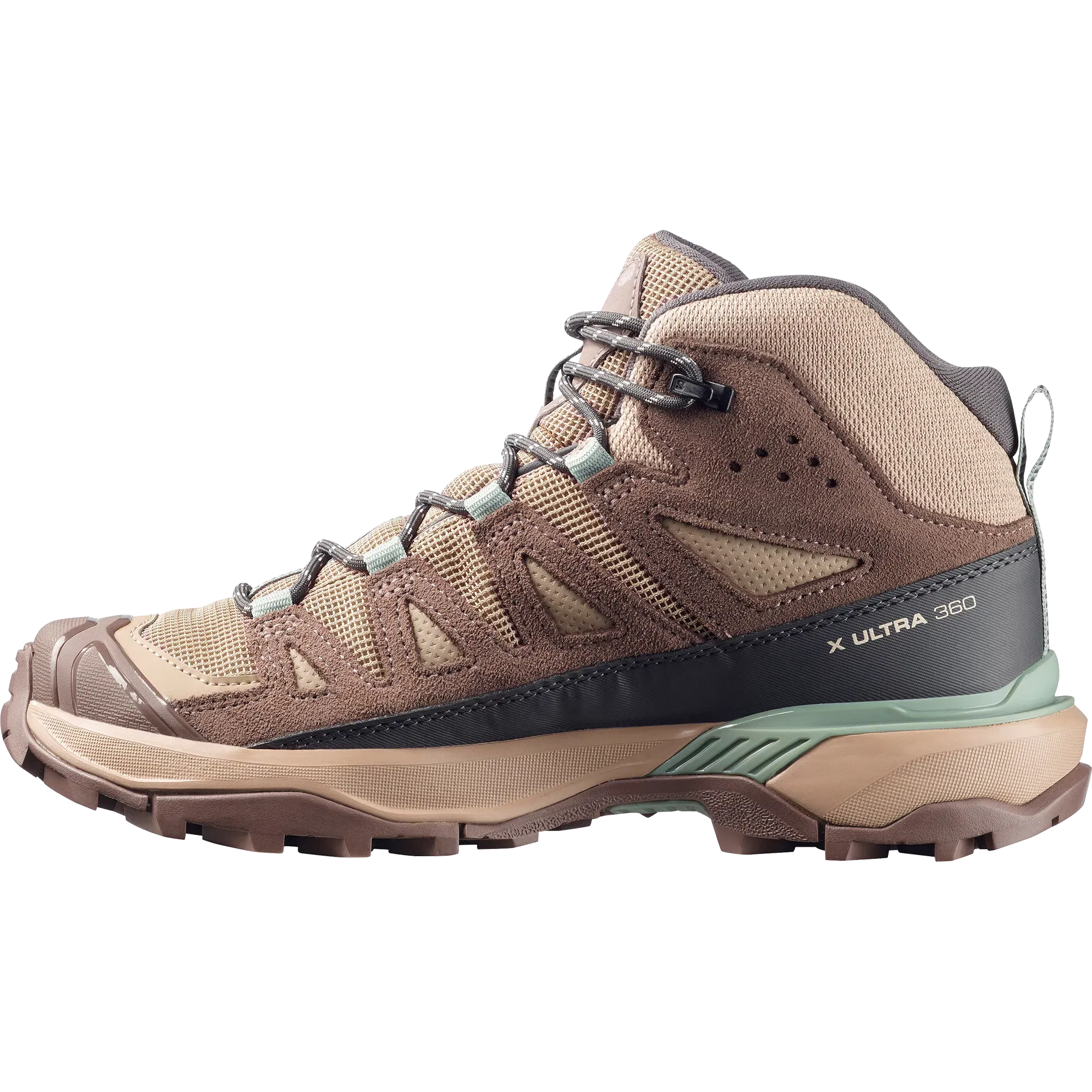 Salomon X Ultra 360 Leather Mid Gore-Tex Hiking Womens Desert Tan
