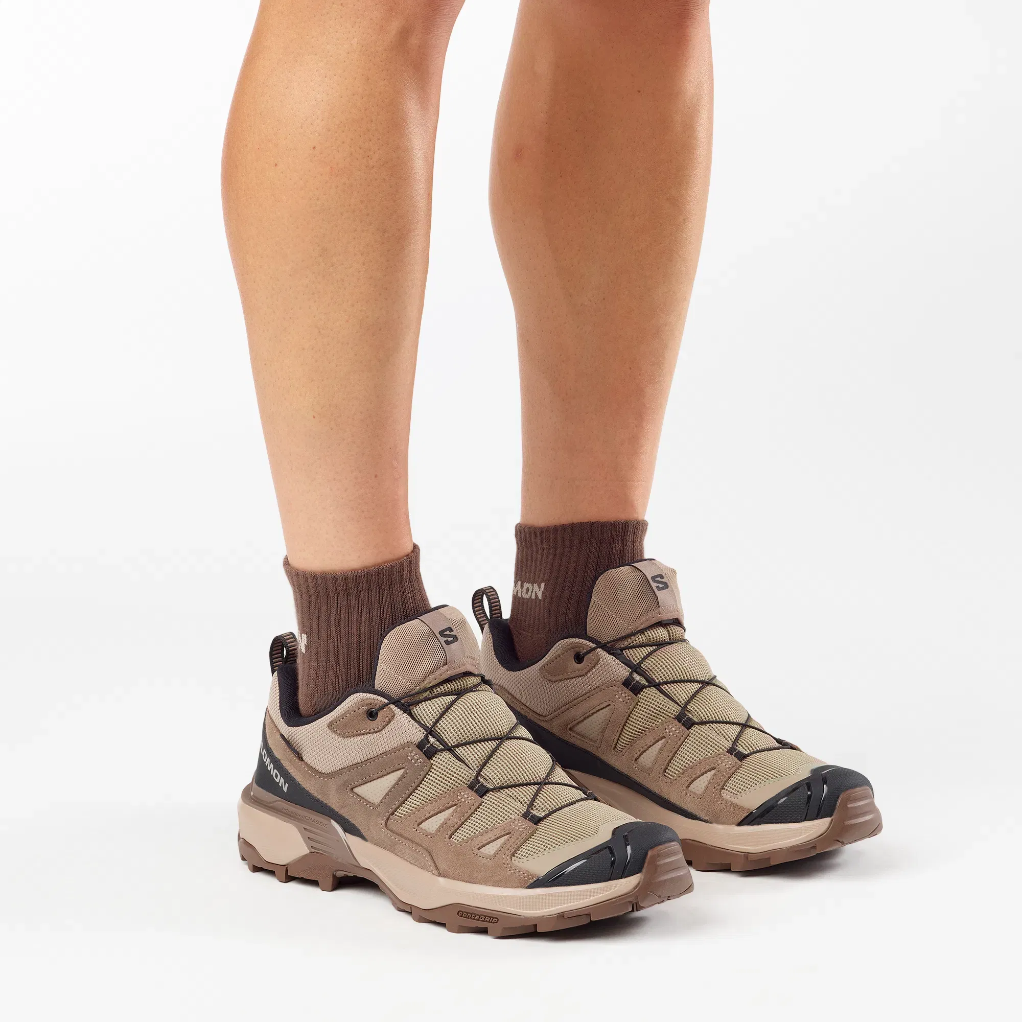 Salomon x Ultra 360 Leather Gore-Tex Hiking Desert Tan