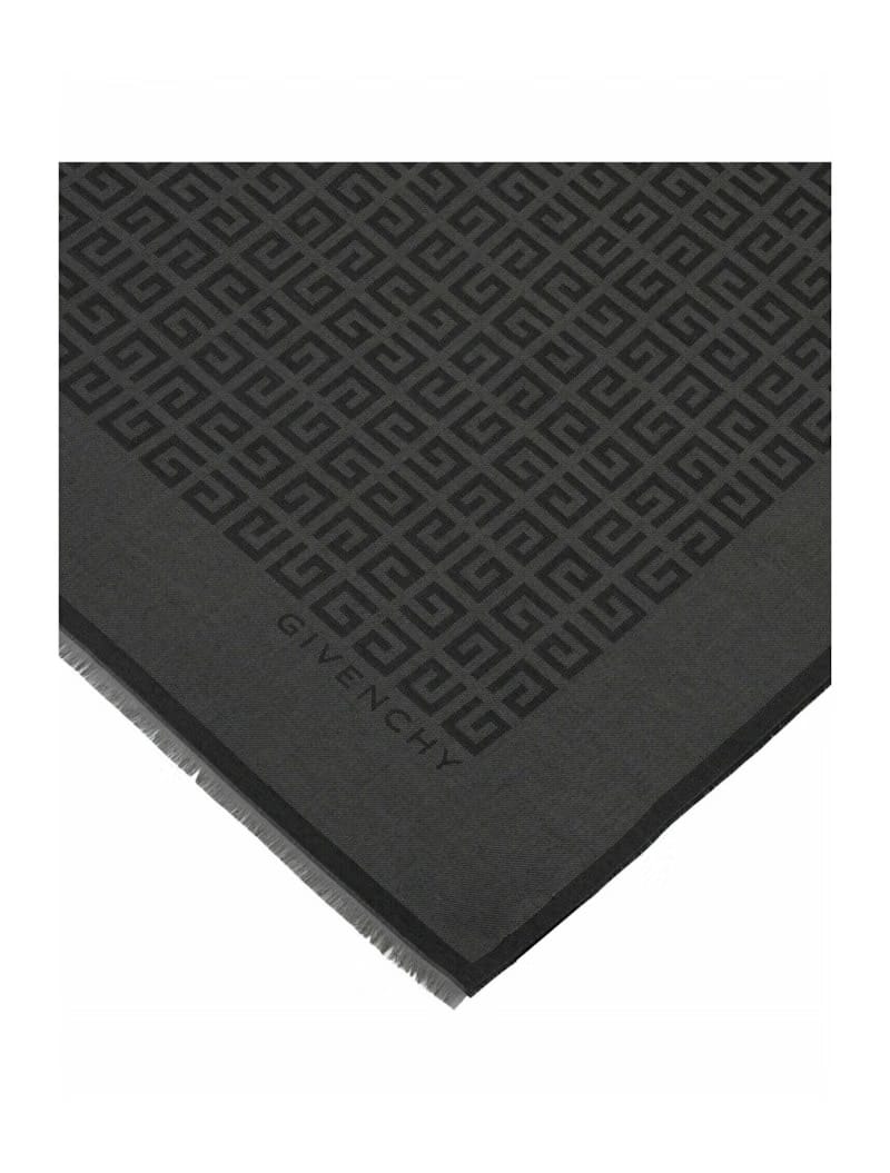 Givenchy 4G Oblong Scarf Dark Grey