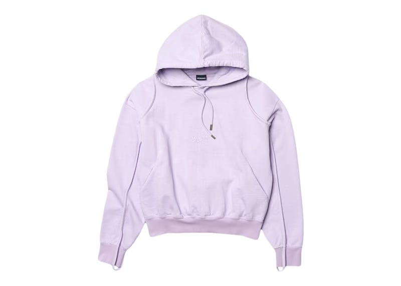Jacquemus Le Sweatshirt Camargue Clay Logo Hoodie Lilac