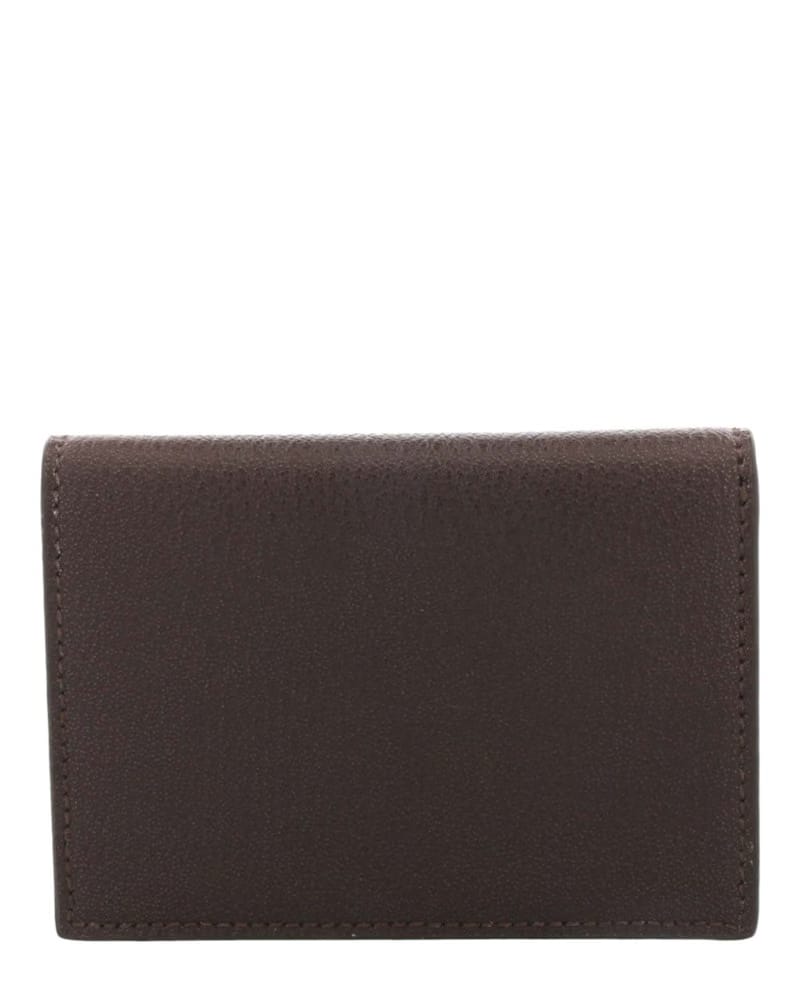 Ferragamo Textured Gancini Wallet Brown