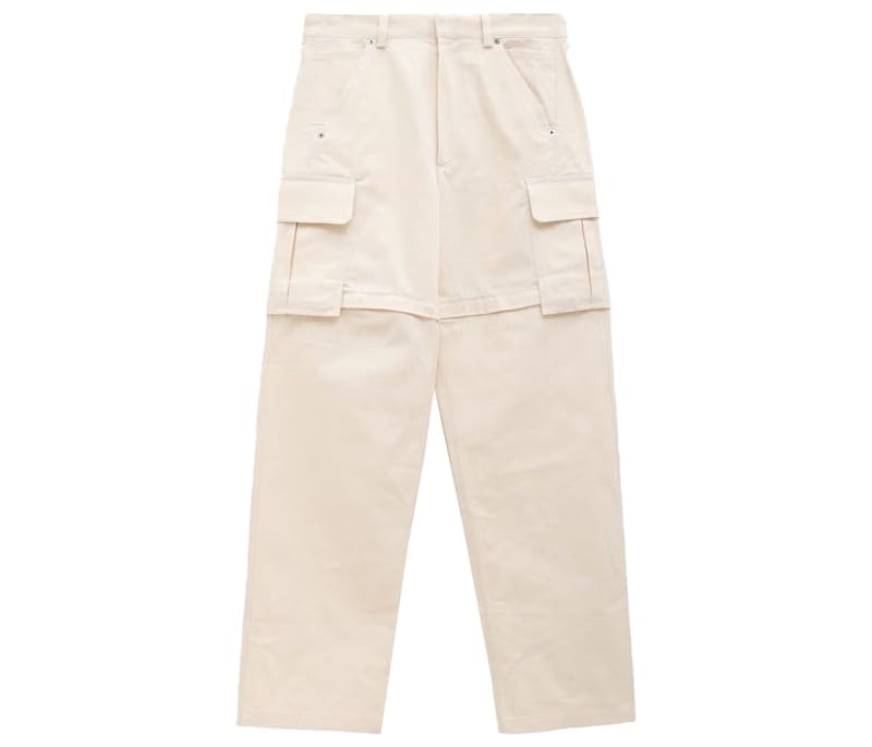 Jacquemus Le Pantalon Peche Convertible Cargo Pants White