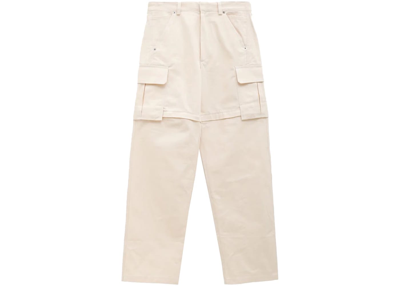 Jacquemus Le Pantalon Peche Convertible Cargo Pants White