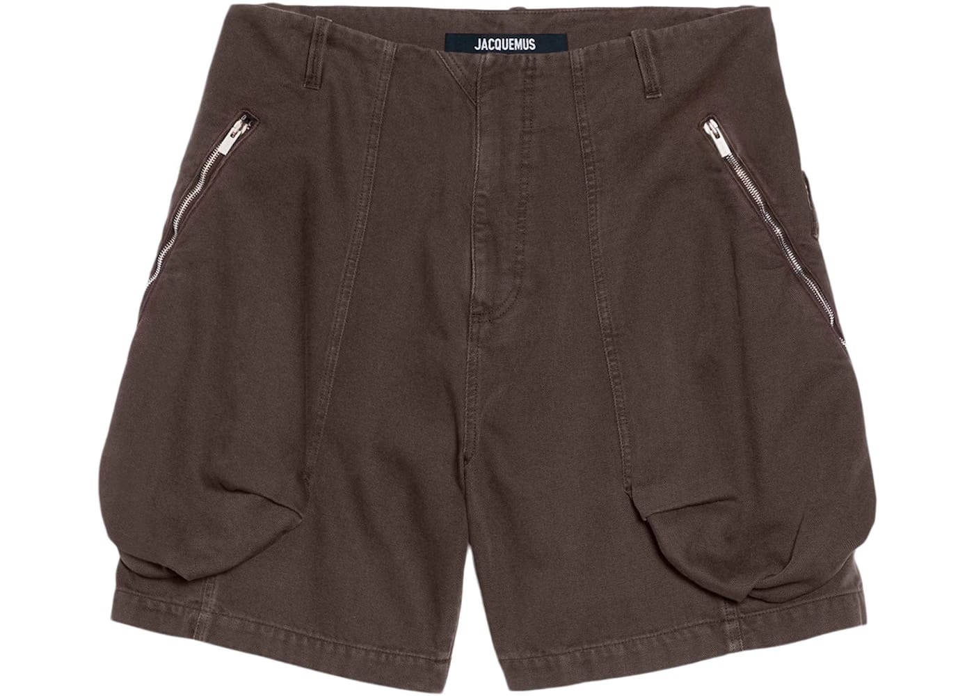 Jacquemus Le Shorts Cargo Croissant Dark Brown