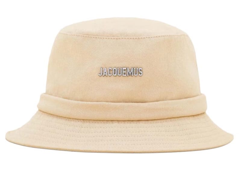 Jacquemus Le Bob Gadjo Canvas Bucket Hat Beige