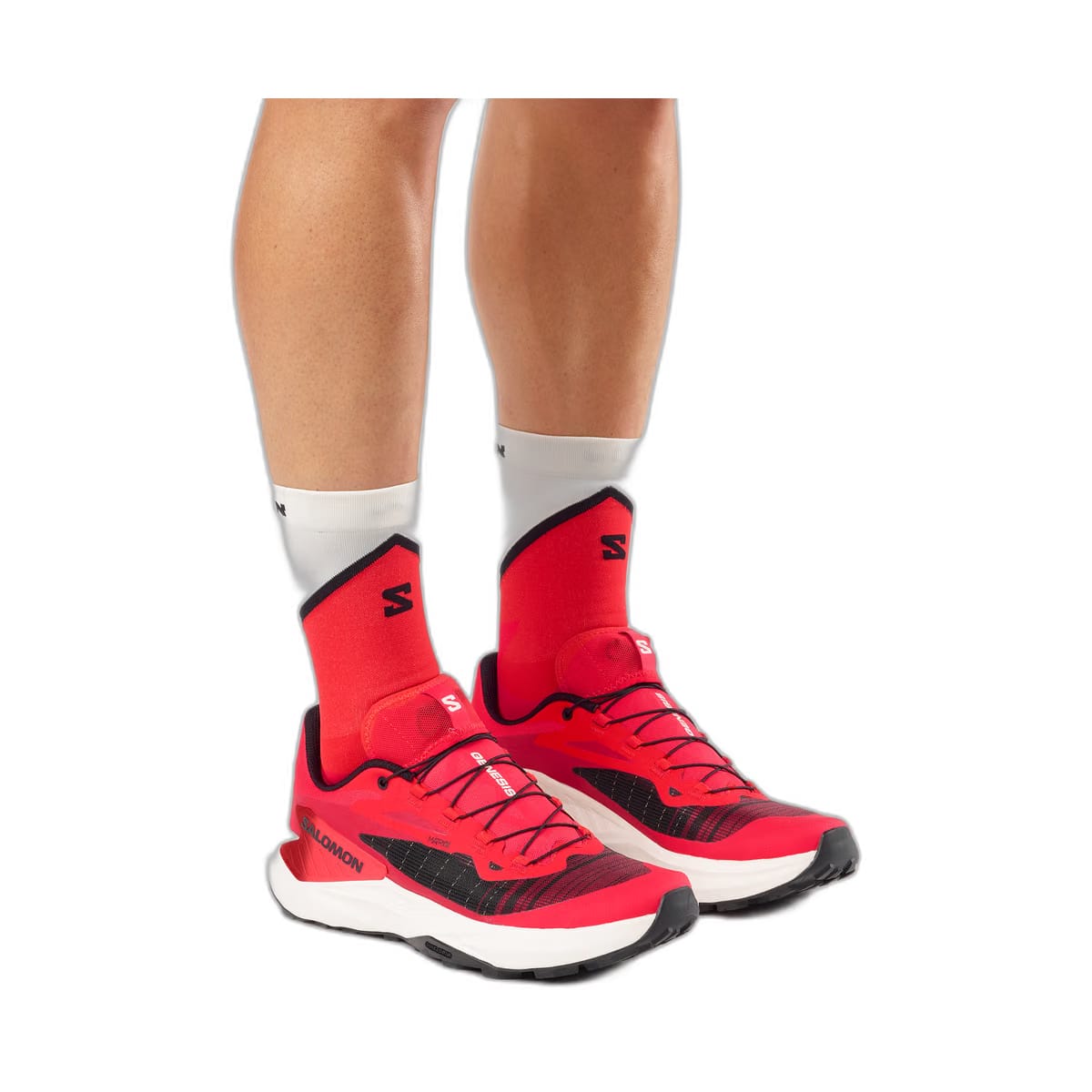 Salomon Genesis Trail Running Fiery Red