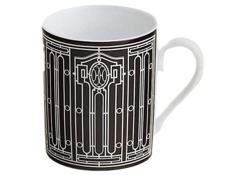 Hermes Mug H Deco No.2 Black/White