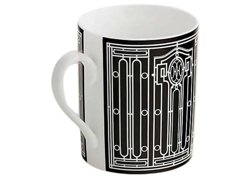 Hermes Mug H Deco No.2 Black/White