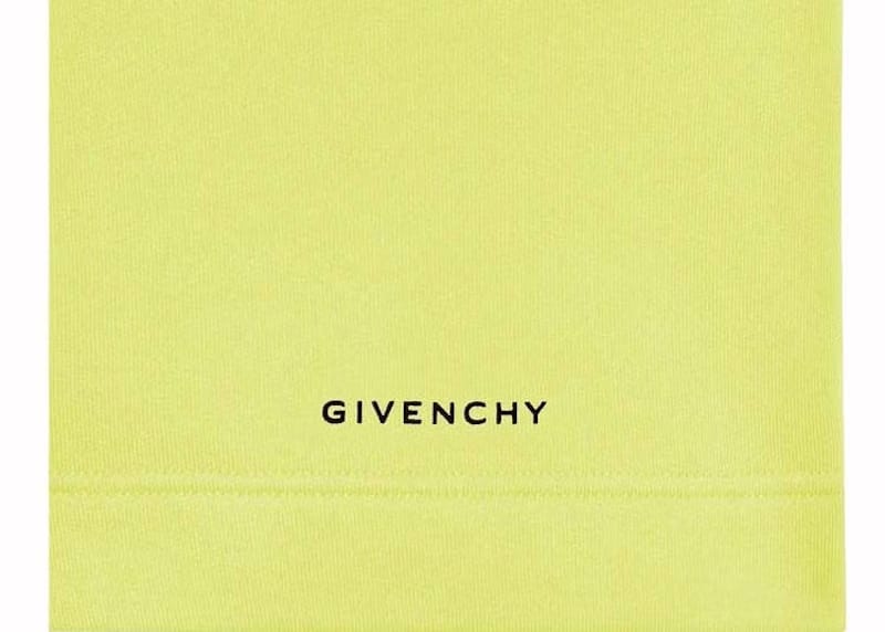 Givenchy Logo Sweatshorts Acid Yellow