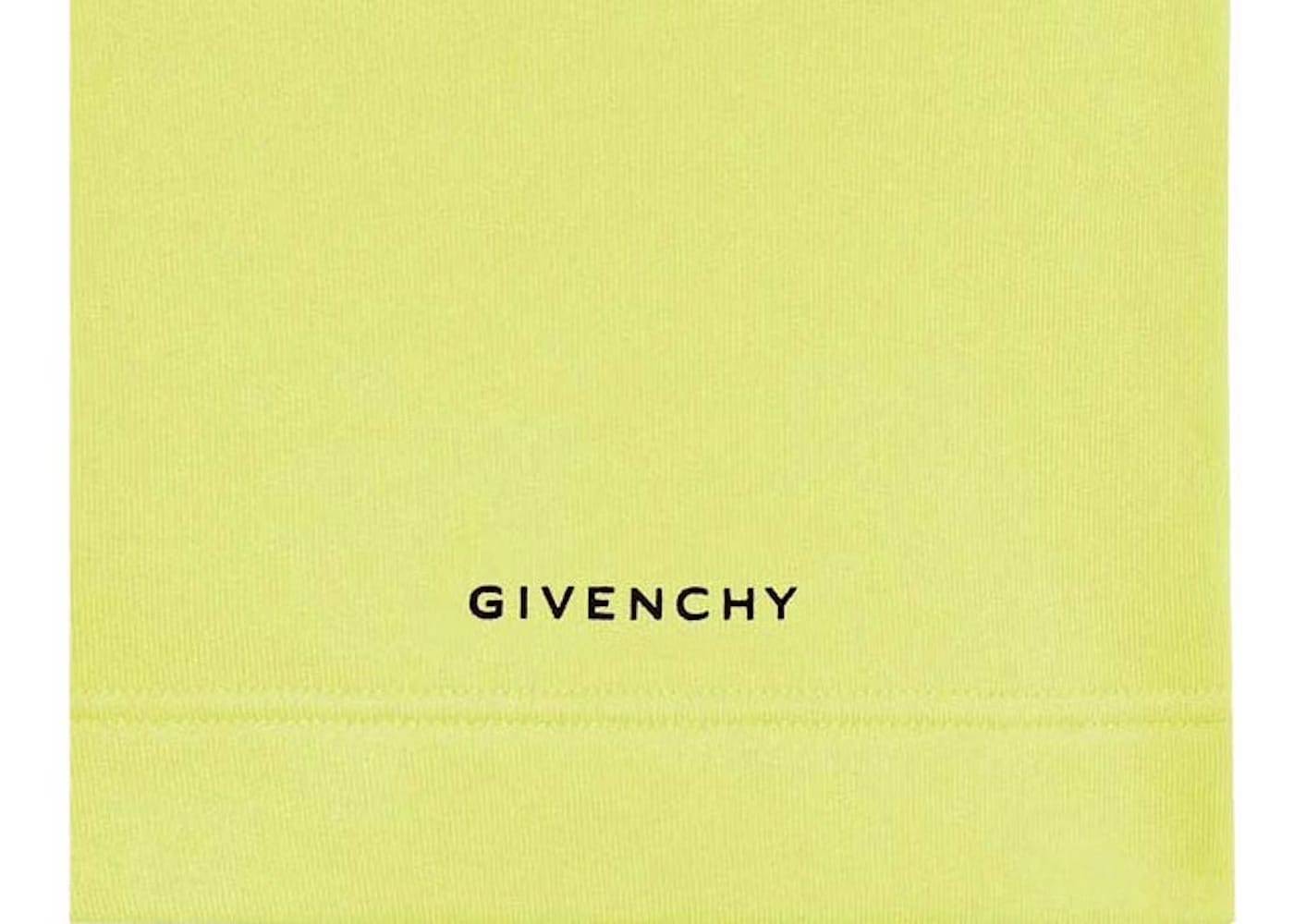 Givenchy Logo Sweatshorts Acid Yellow