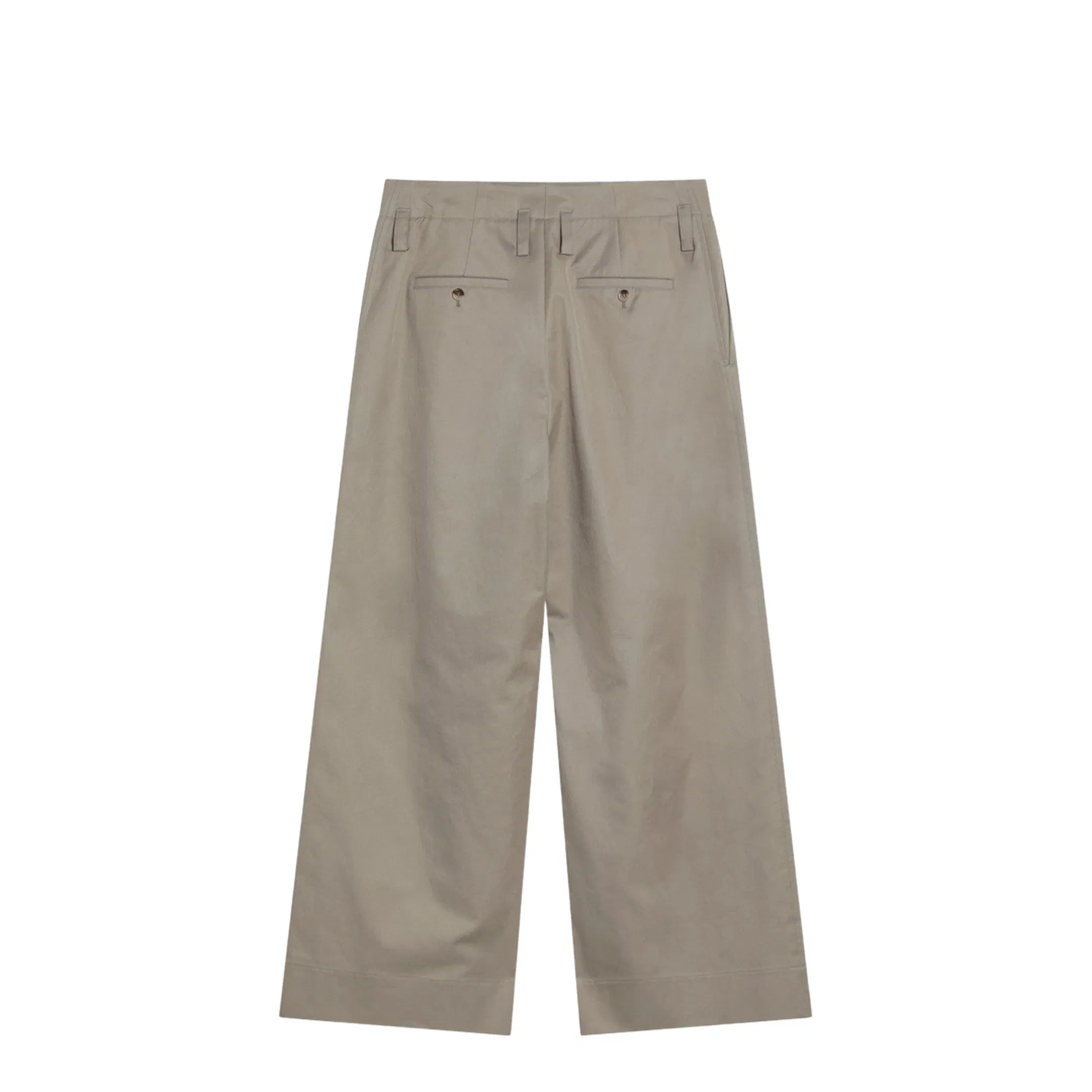 Cotton Trousers with Straight-Leg Cut