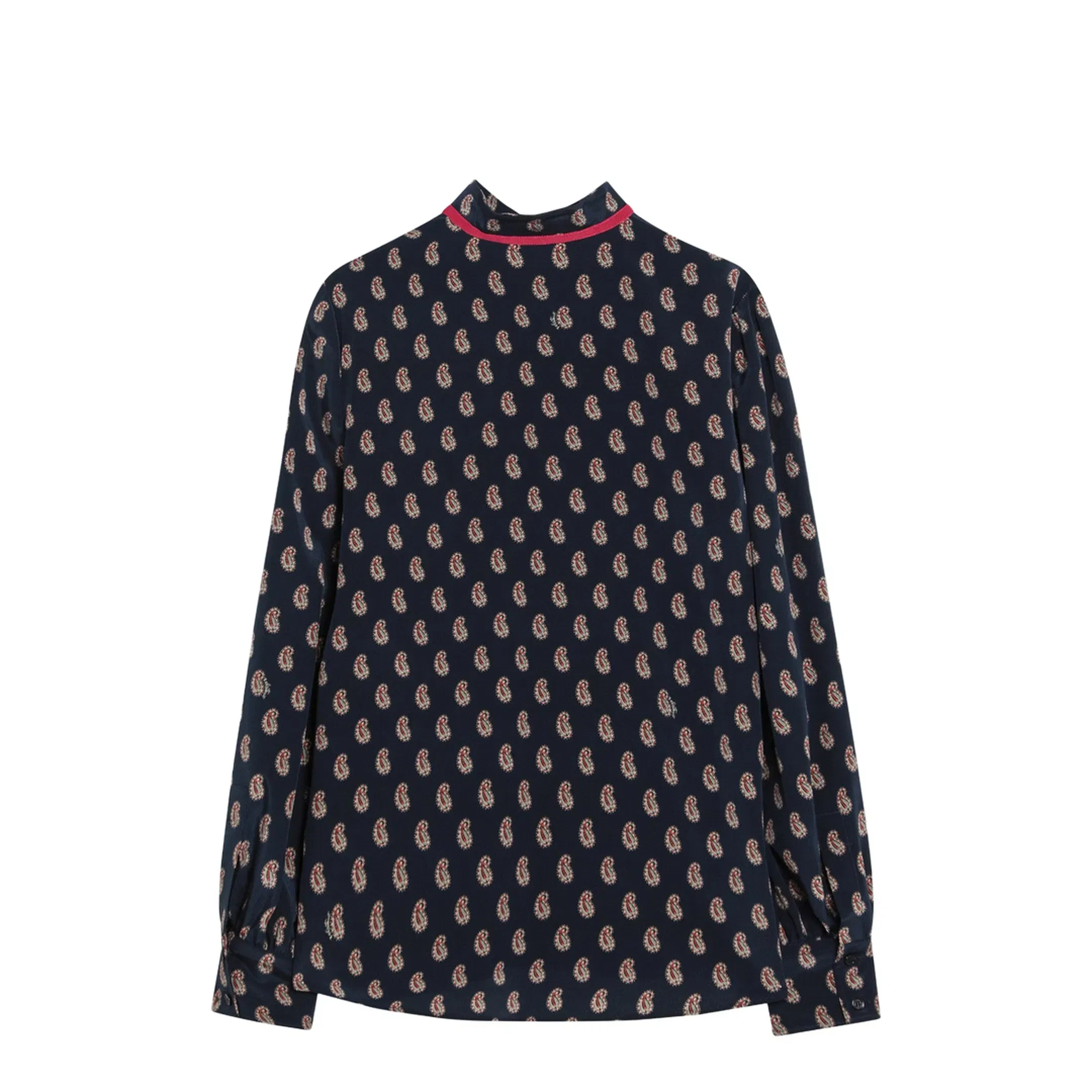 Silk Shirt with Paisley Print