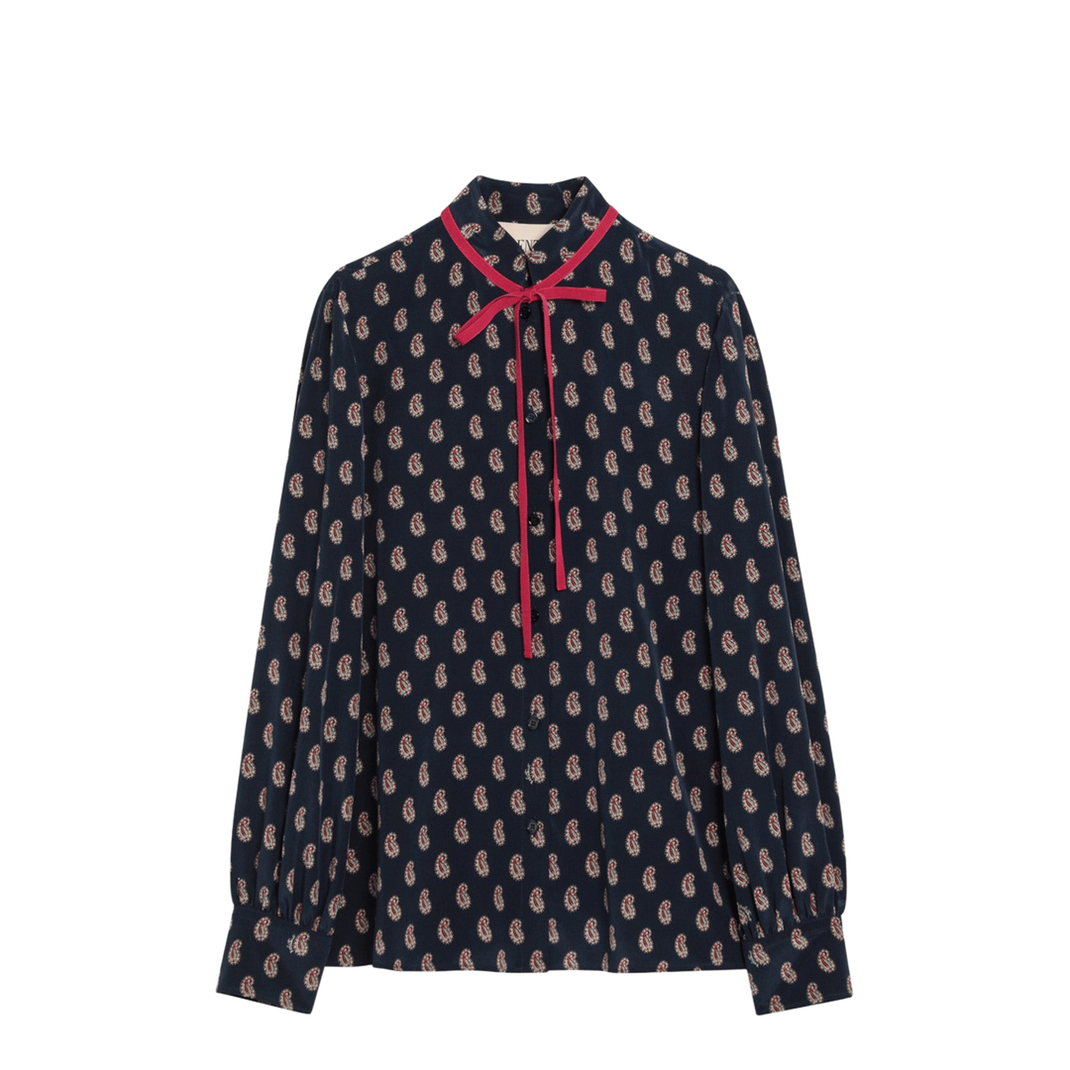 Silk Shirt with Paisley Print
