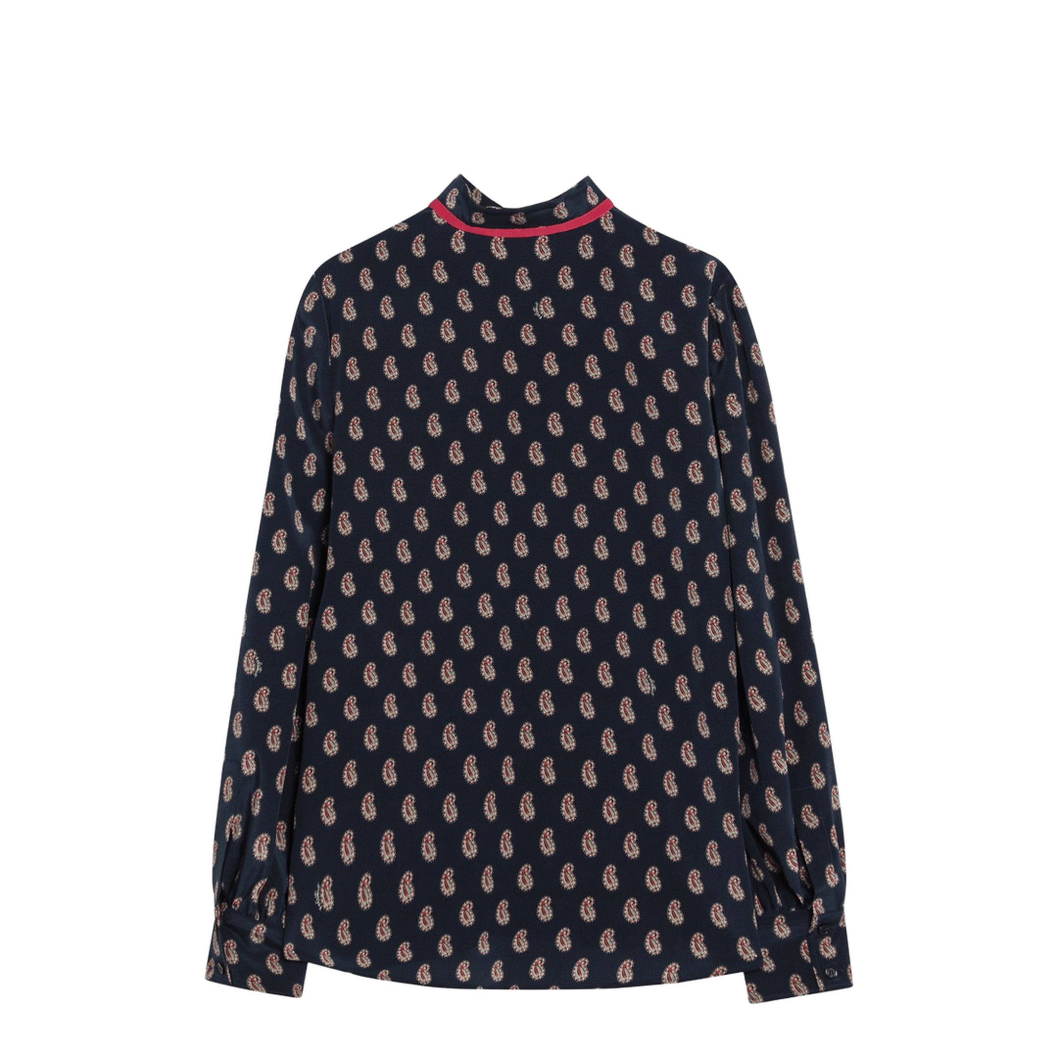 Silk Shirt with Paisley Print