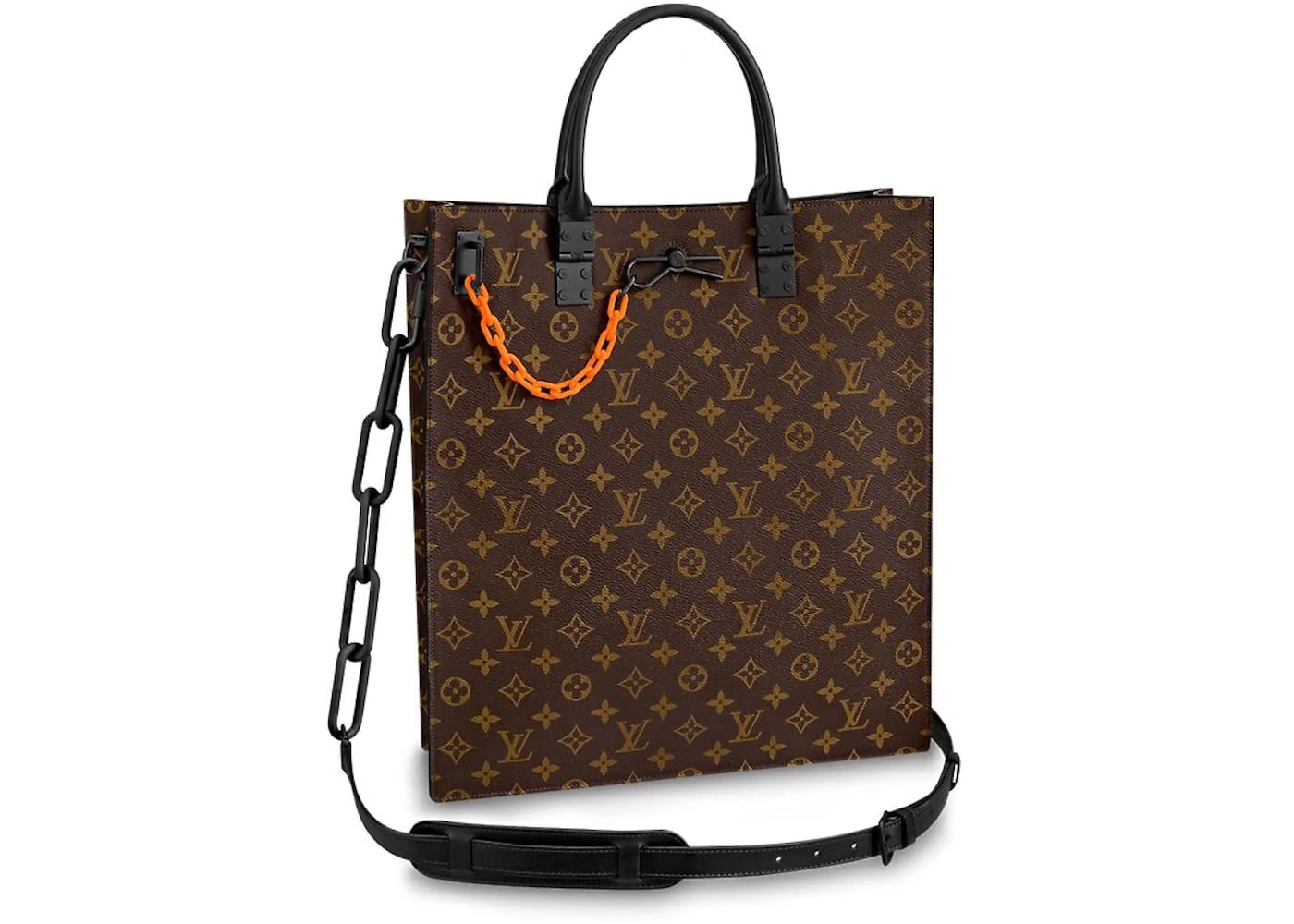 Louis Vuitton Sac Plat Monogram Solar Ray Orange Brown