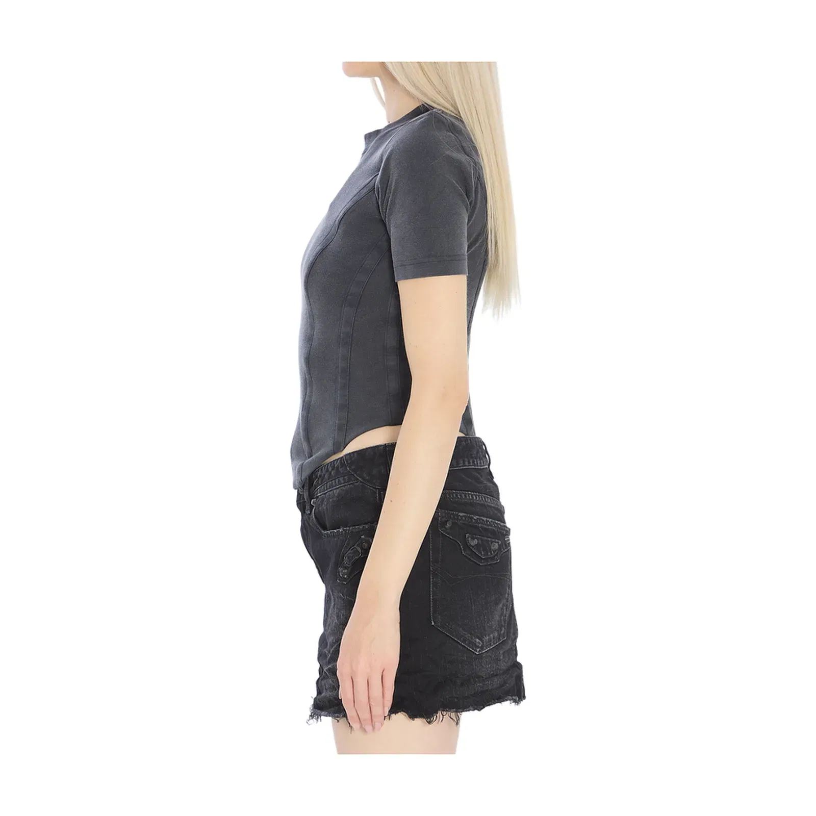 Top with an asymmetric hem