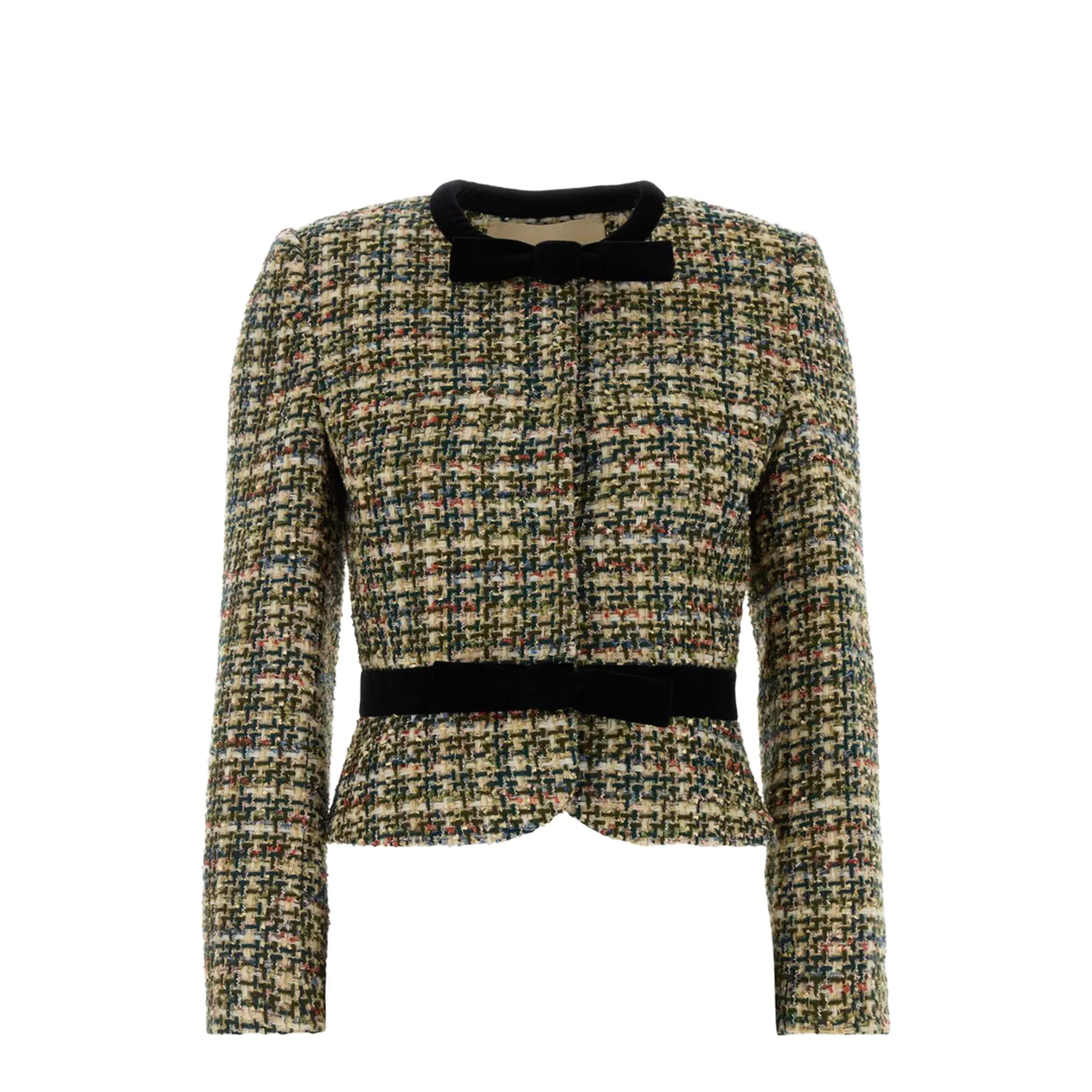 Multicolored Blazer with Bows
