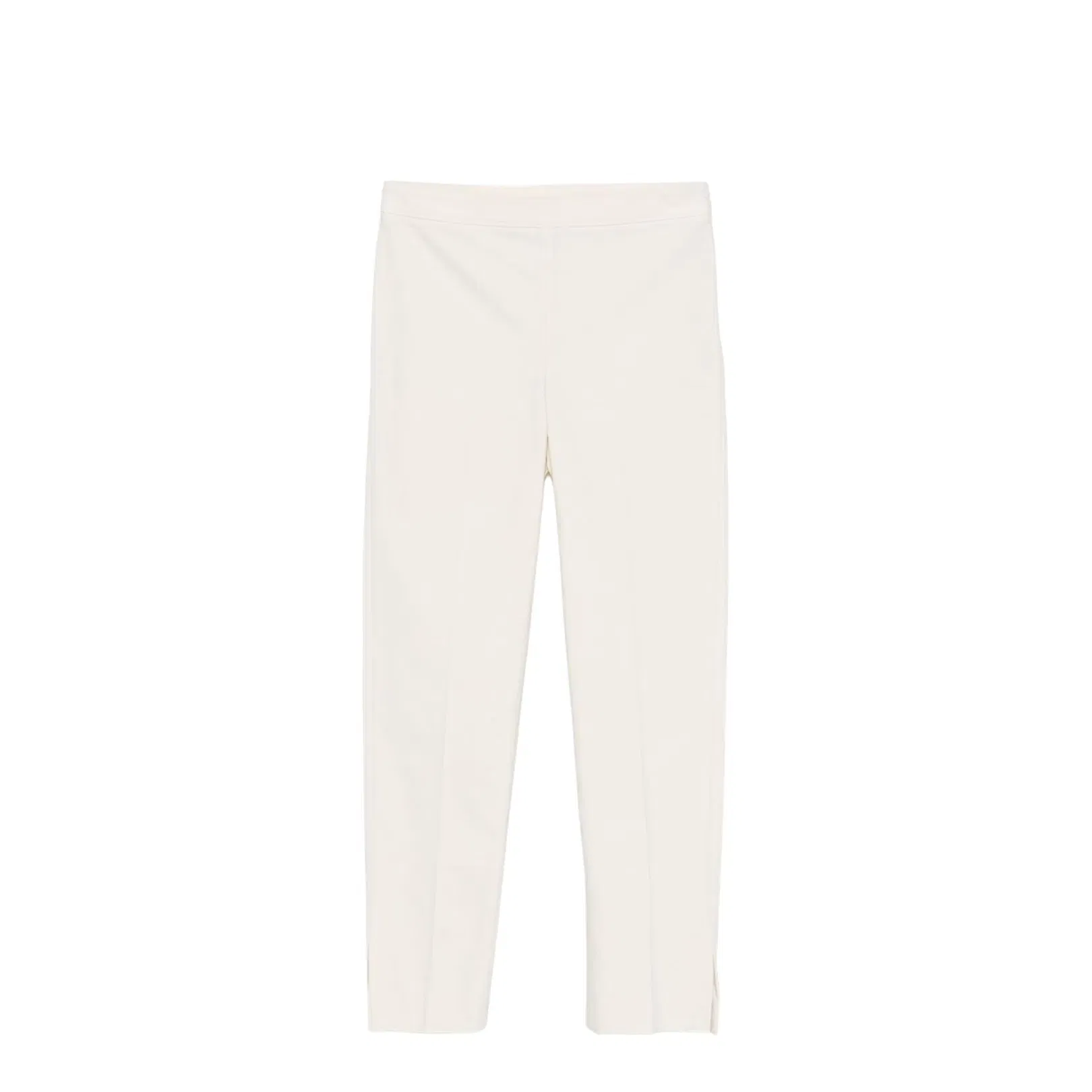 Ivory Stretch Cotton Pants