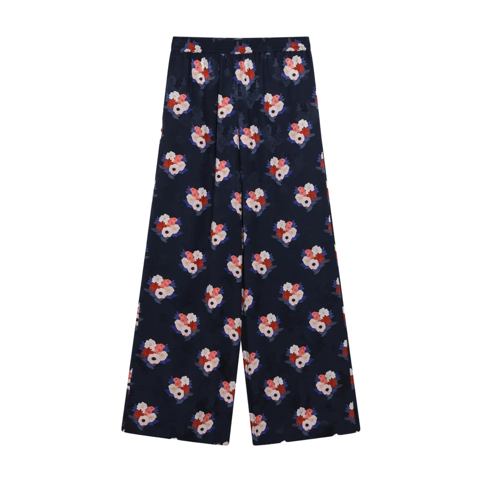Dark Blue Silk Pyjama Trousers
