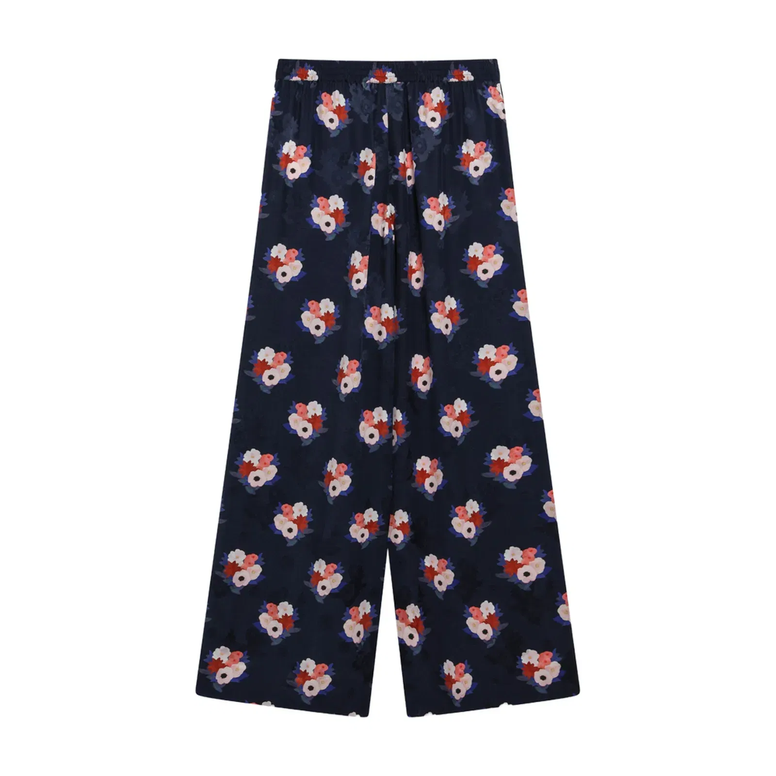 Dark Blue Silk Pyjama Trousers