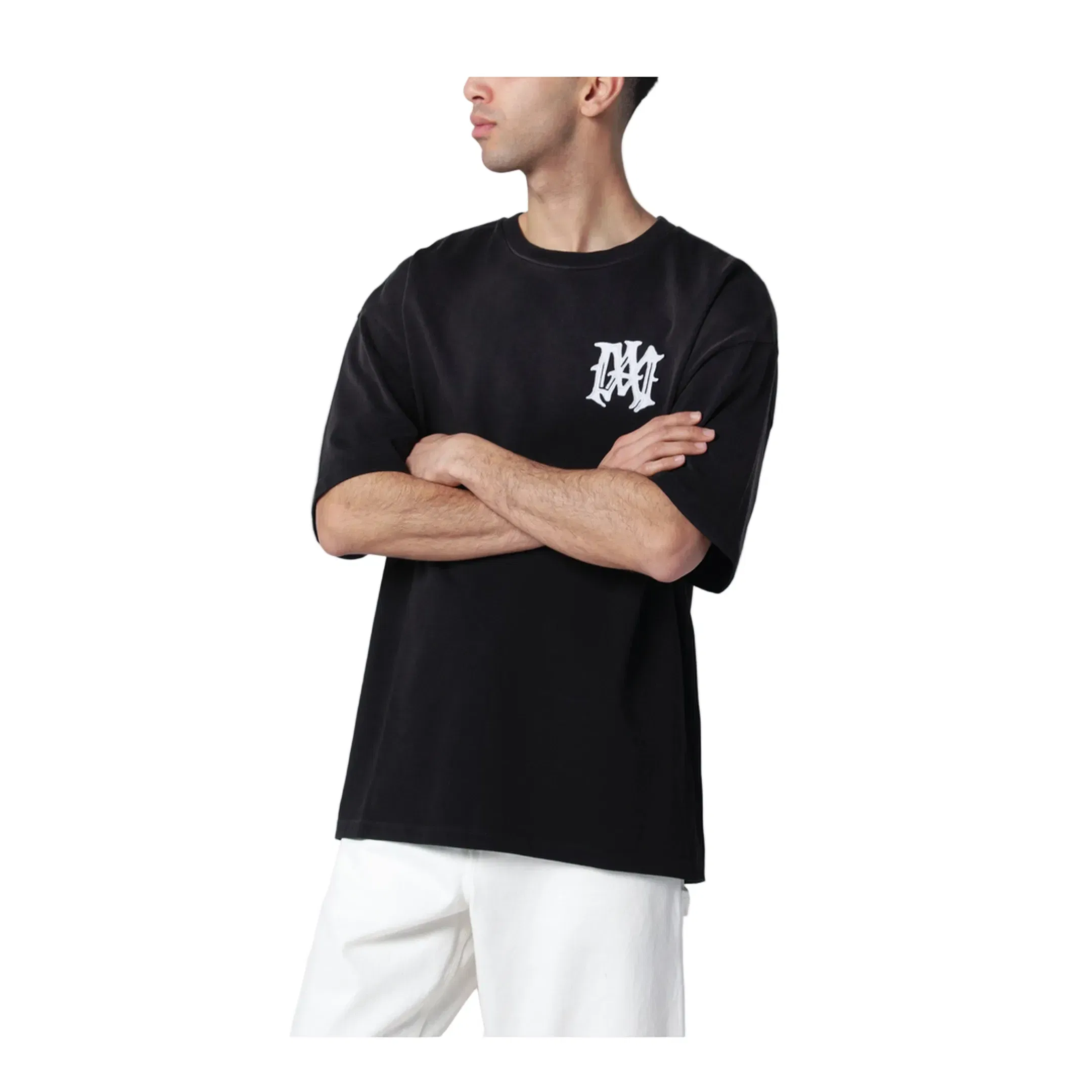 Black Hollywood Cotton T-Shirt