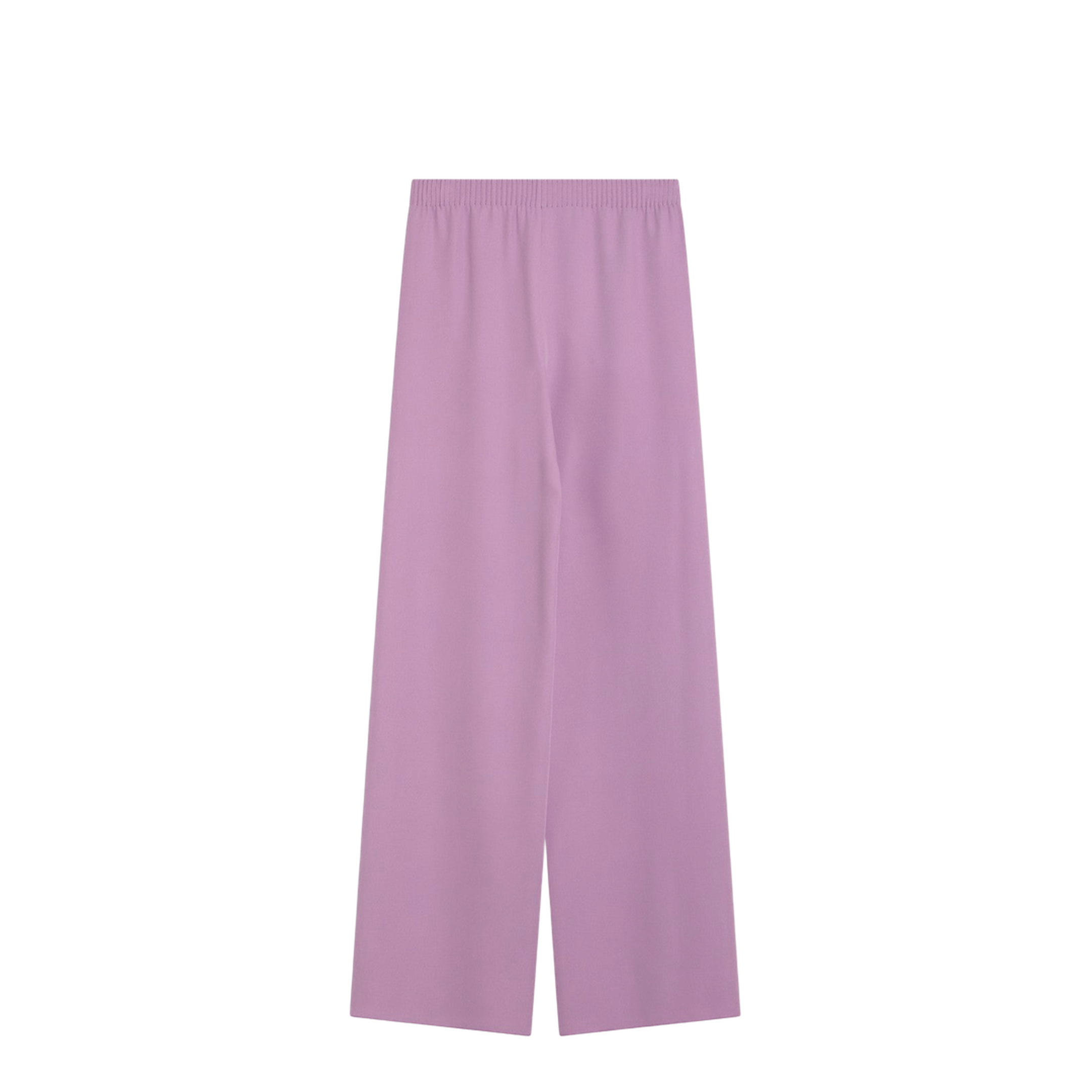 Wide Lilac Pink Silk Pants