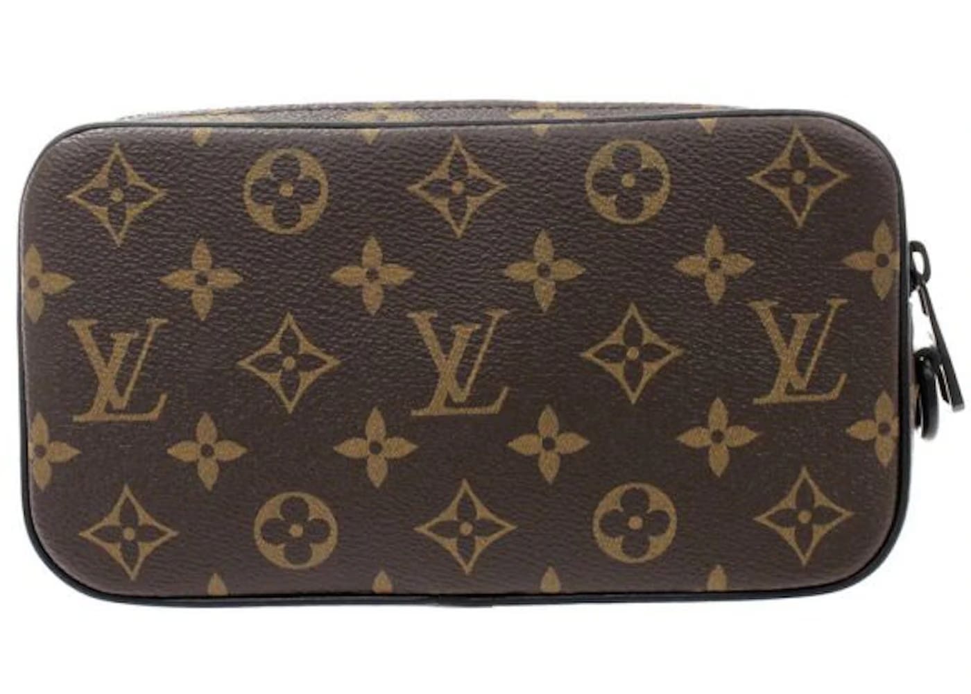 Louis Vuitton Pochette Volga Monogram Black Hardware Brown
