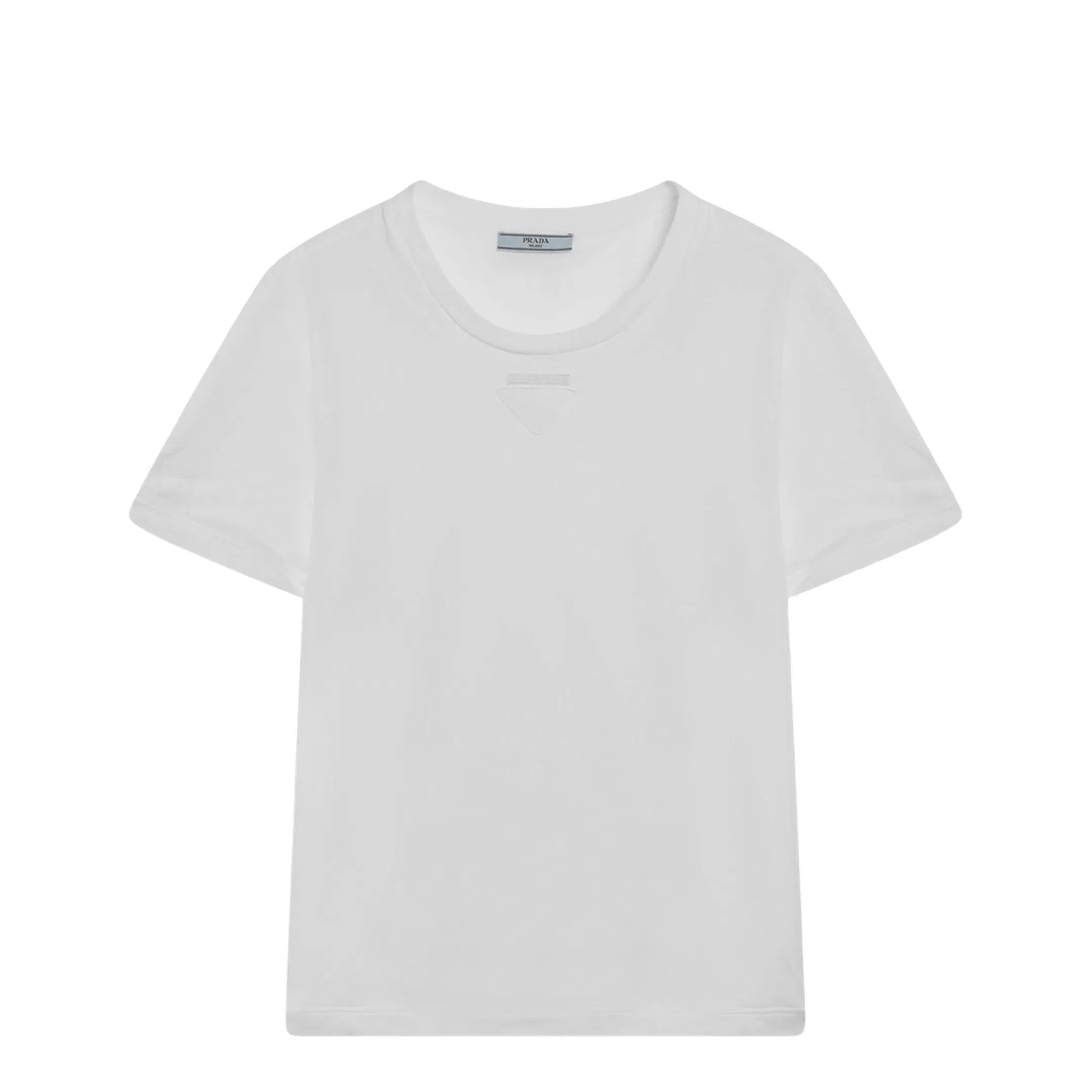 White Cotton Jersey T-Shirt