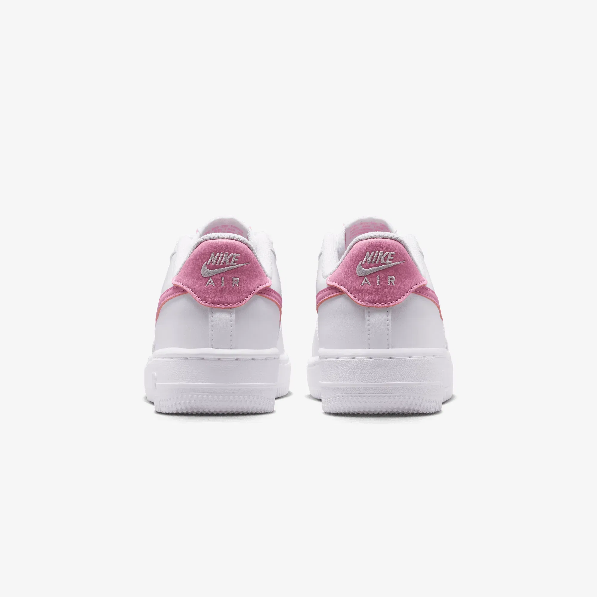 NIKE AIR FORCE 1 { WHITE/PINK RISE-WHITE