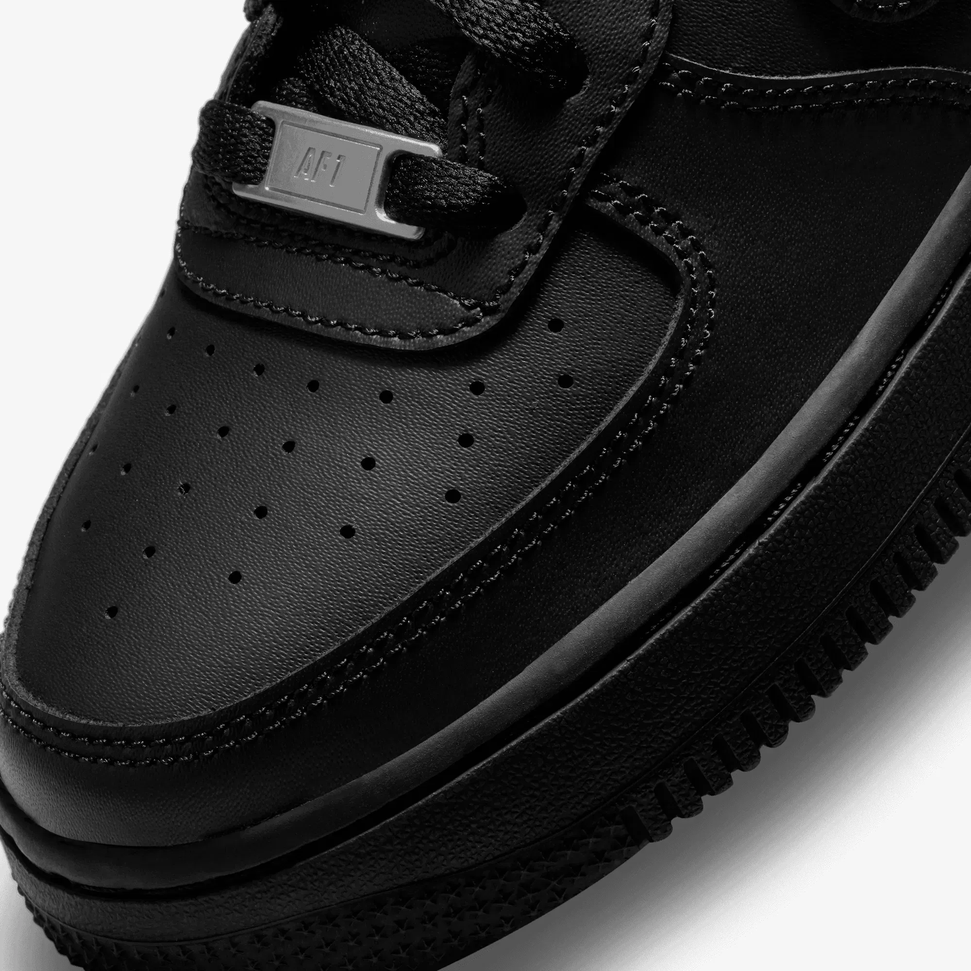 Nike AIR FORCE 1 LE { BLACK/BLACK
