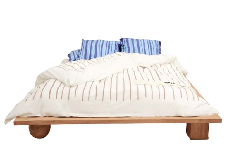 Jacquemus x Tekla La Housse de Couette (230x235) Almondine stripe