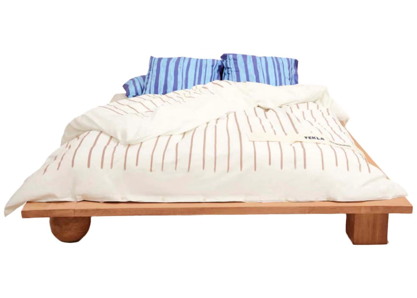 Jacquemus x Tekla La Housse de Couette (230x235) Almondine stripe