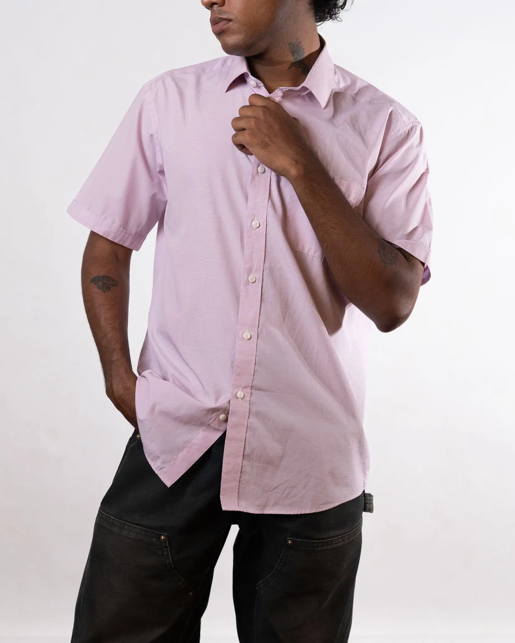Pierre Cardin Pink Formal Shirt (M)