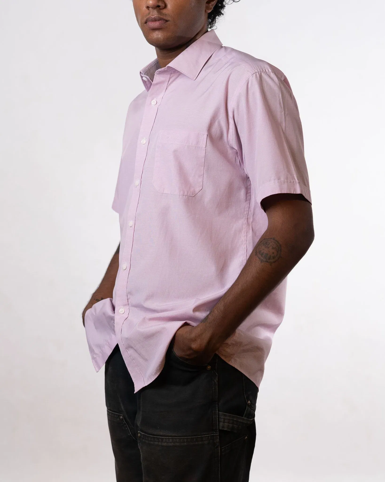 Pierre Cardin Pink Formal Shirt (M)