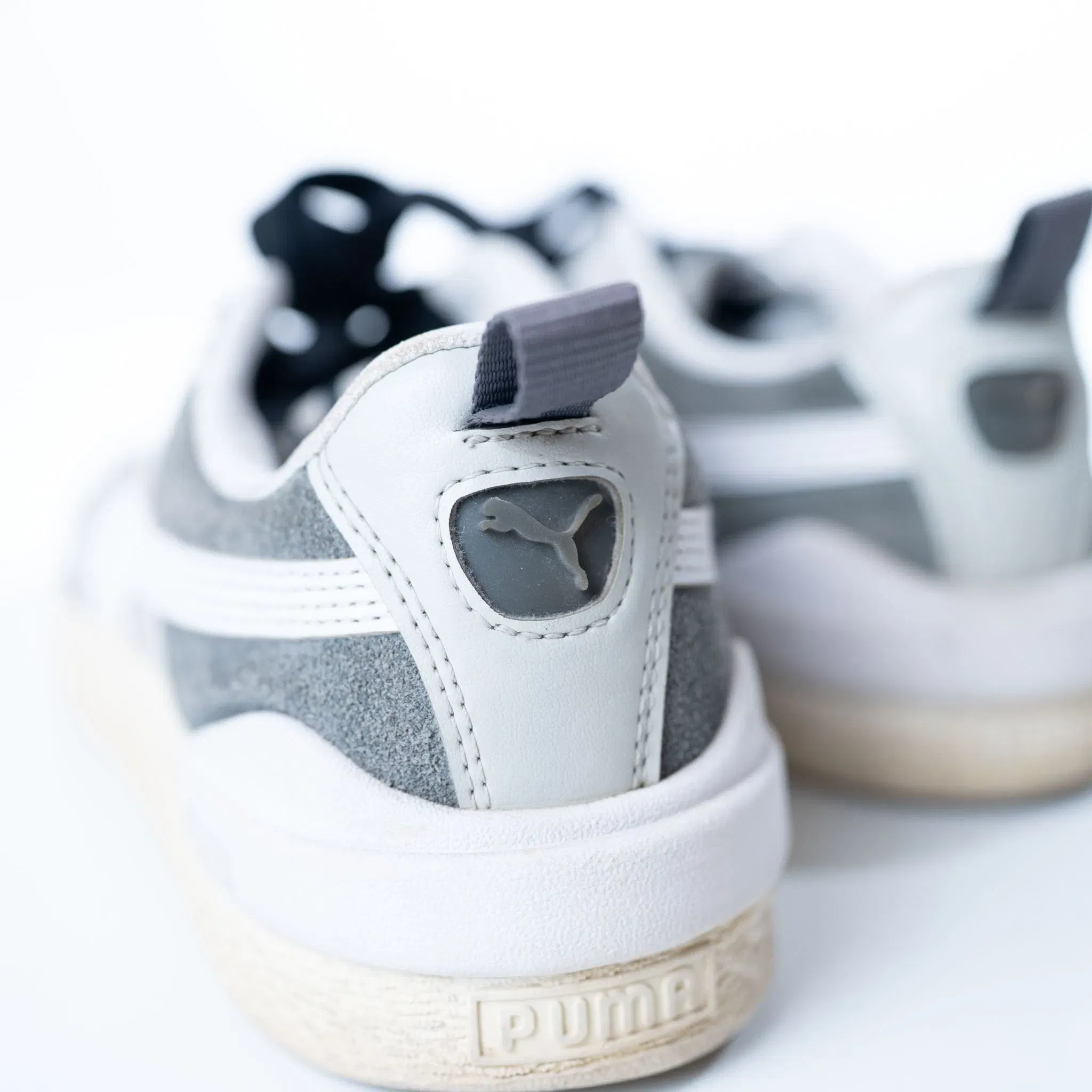 Puma Grey Leather WTFormstripe2 Sneakers (UK 6)